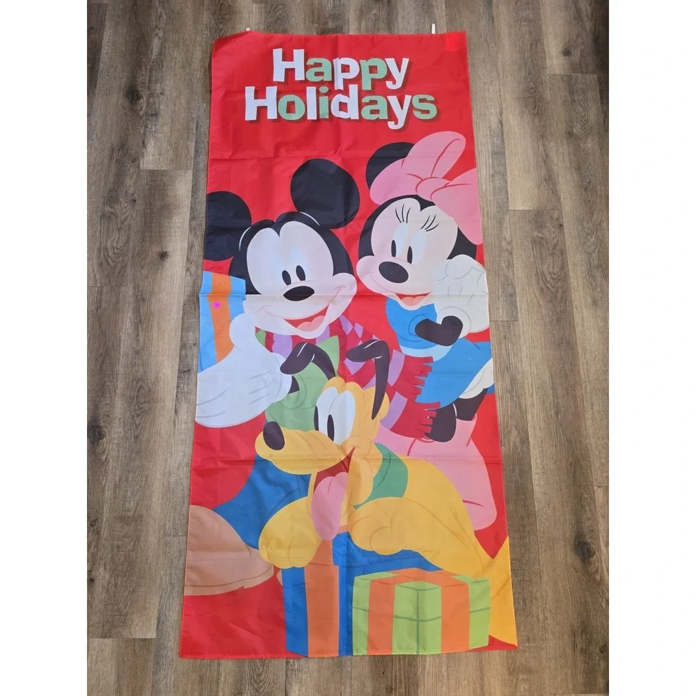 Happy Holidays Mickey Mouse Flag
